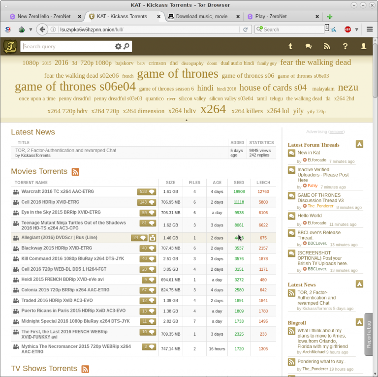onion tor torrent site