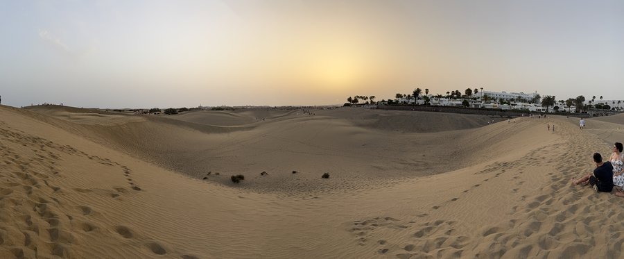 Dunele de la Maspalomas, apus